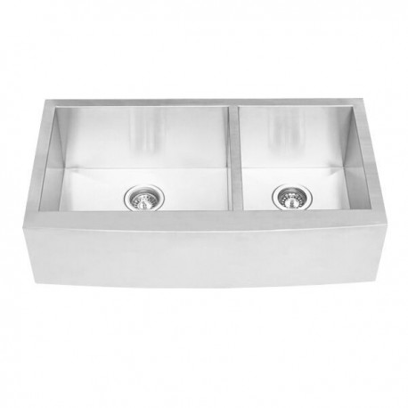 Cantina 33 '' 70/30, stainless steel undermount kitchen sink