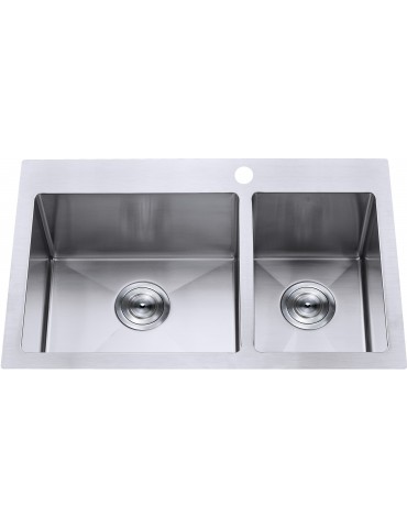 Cantina 33 '' 70/30, stainless steel kitchen sink