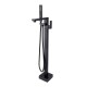 ​Ares, Black brass faucet for freestanding bathtubs