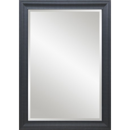 Black rectangular mirror