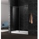 Ploutos black 60", shower door