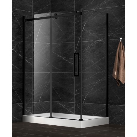 Ploutos black 60", shower door