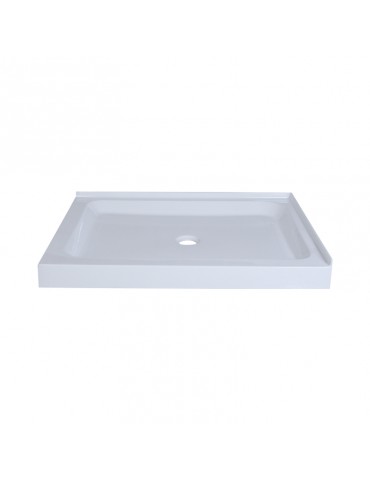 Apollon 48 x 36" Right, shower tray drain in the middle
