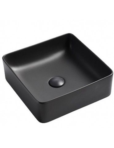 Sulawe 14", Black matte porcelain sink