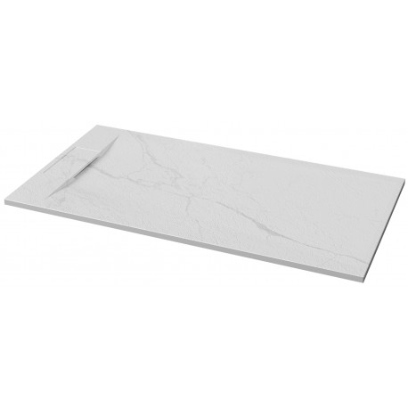 Brutus Carrara blanche 60×32" (59.06 * 31.49) , Base de douche en SMC