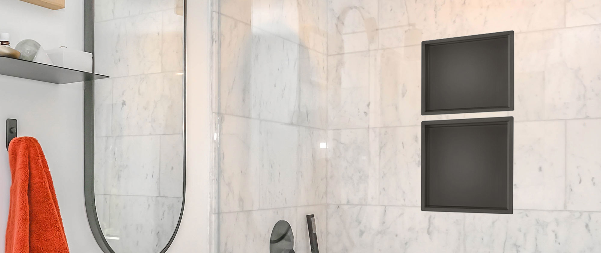 niche mirales pour douches, salles de bains et plus