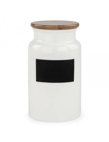 Large storage jar with chalk label