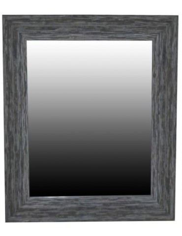 Miroir imitation de bois blanchi
