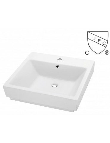 Axis, Semi-recessed porcelain sink