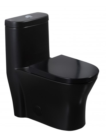 Wodan Black, One piece toilet