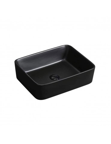 Caïman, matte black porcelain sink
