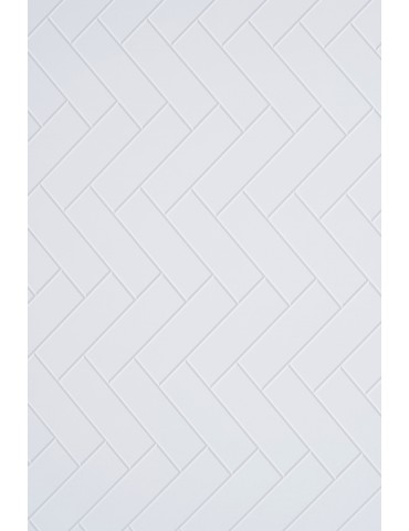 Mur de douche en PVC couleur White Herringbone