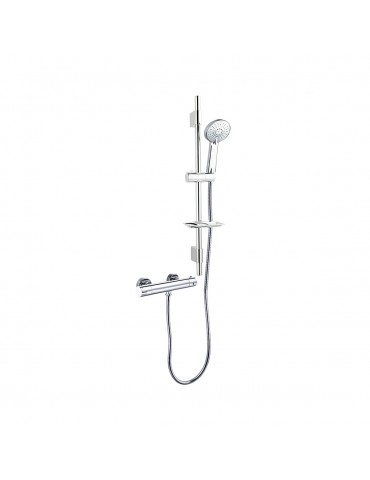 Hélénos, Chrome shower faucet with thermostatic shower mixer