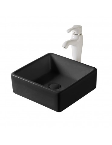 Sulawe, Matte black porcelain sink