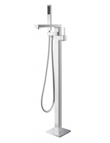 Arès II, chrome faucet for freestanding bathtubs