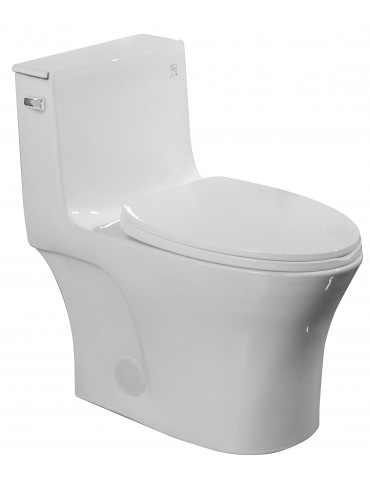 Mazu side flush, One piece toilet