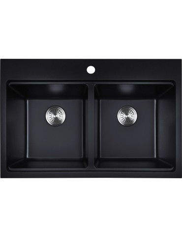 Granito, dual mout kitchen sink of 33